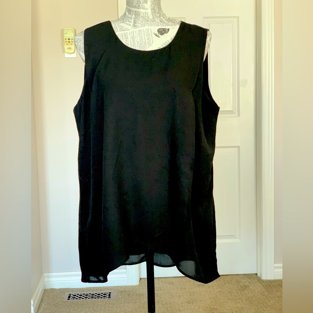 ZAC AND RACHEL | Flowy Layered Chiffon Sleeveless Top | Sz L